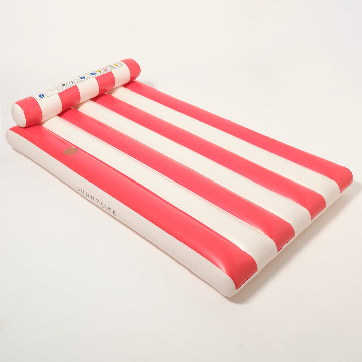 Red Stripe Luxe Lilo Float