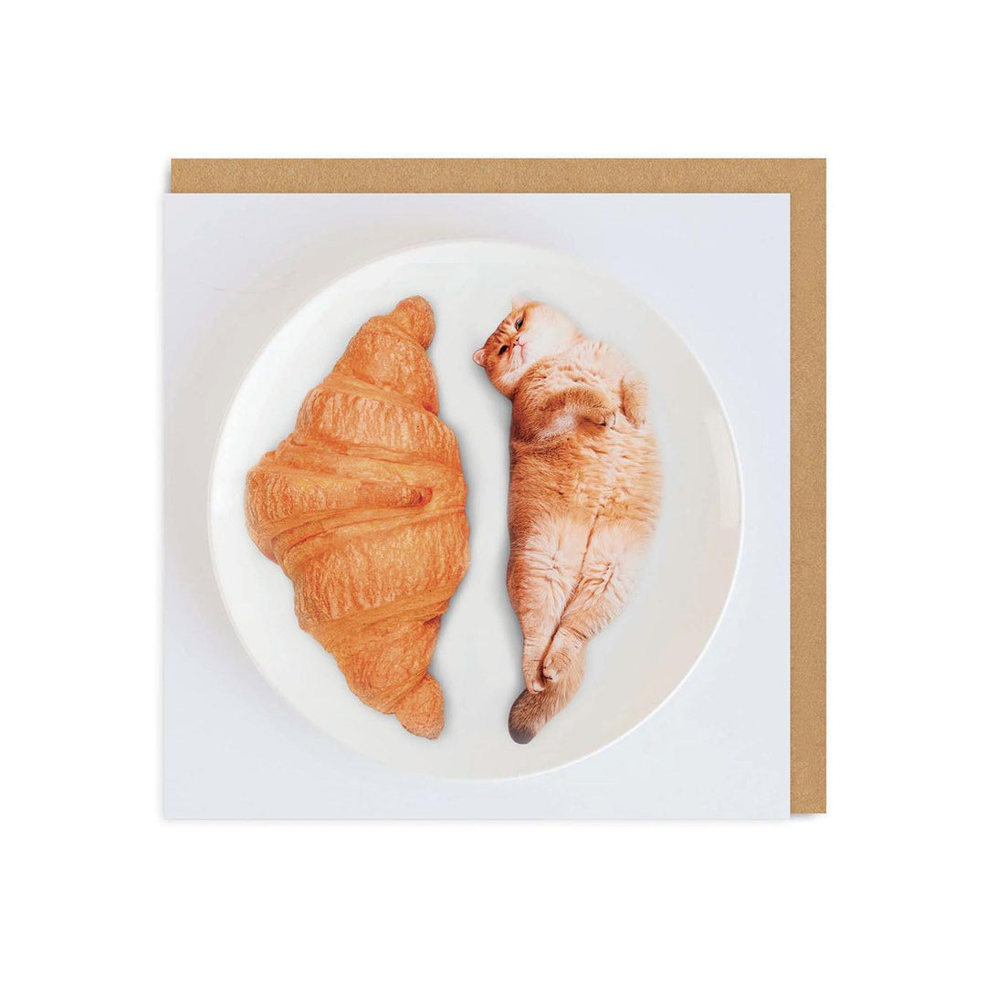 Cat Croissants Greeting Card