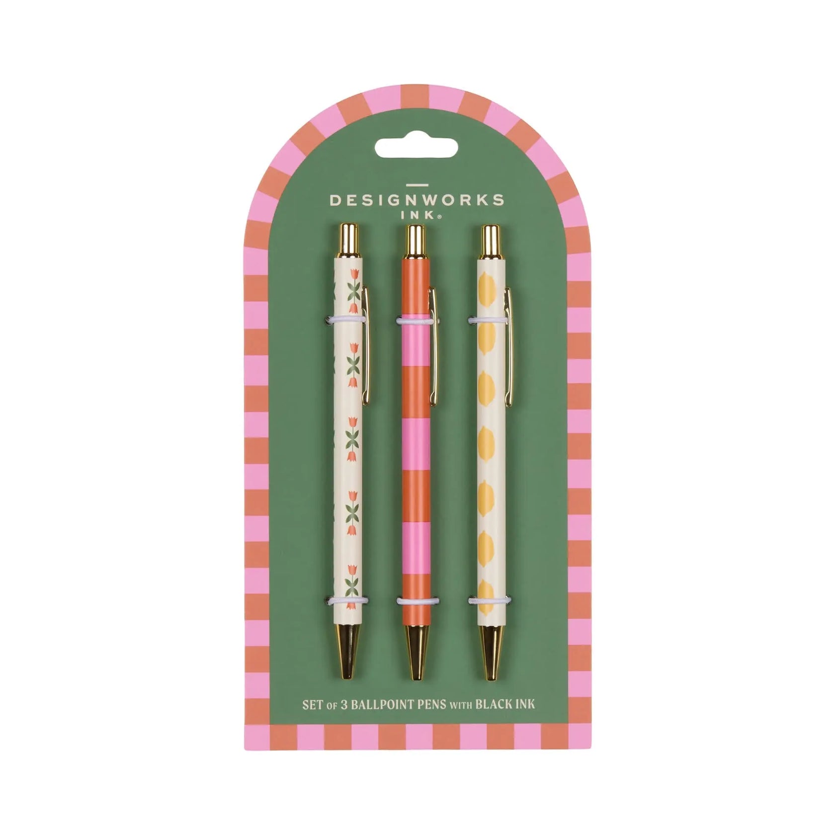 A Dopo Pen Set: Diamond, Stripe, Lemon