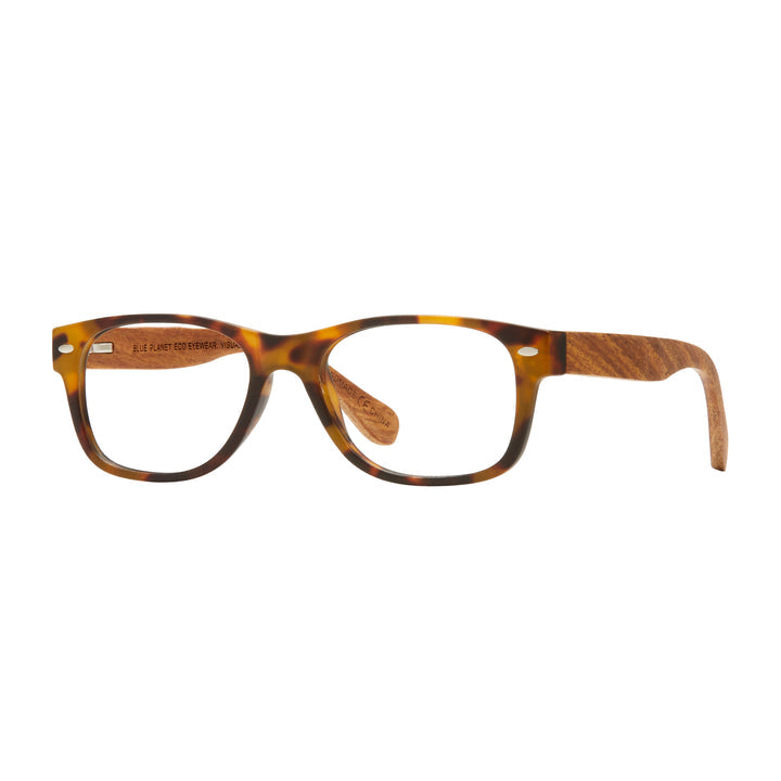 Shaw Blue Light Reading Glasses - Matte Brown Marble/Wood