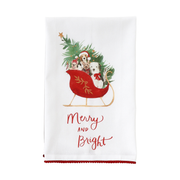 Santa Paws Kitchen Towel - Sleigh