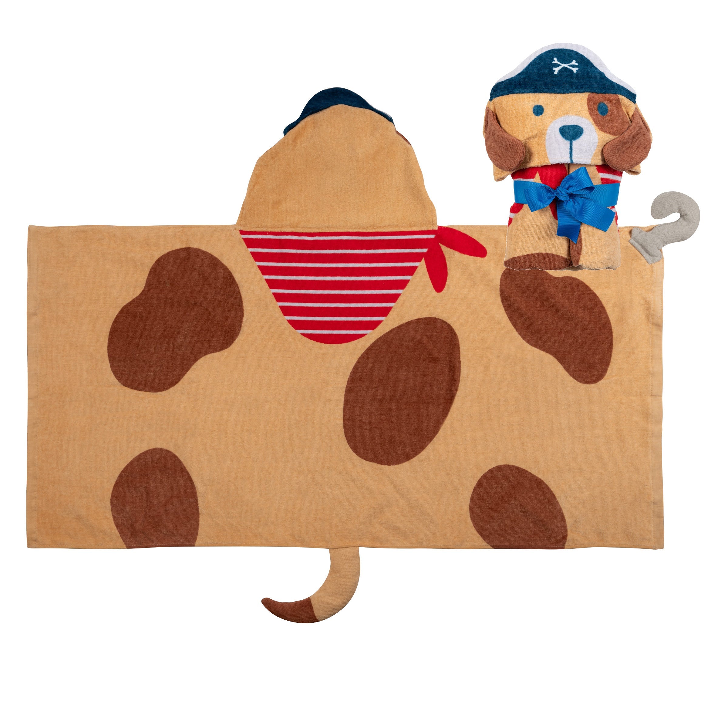 Pirate Dog Hooded Towel