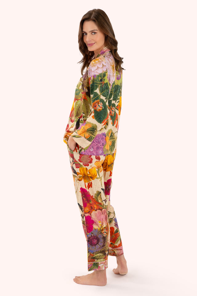 Supersoft Autumn Posey Pajamas - Cream