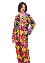 Botanical Kaleidoscope Long Pajamas