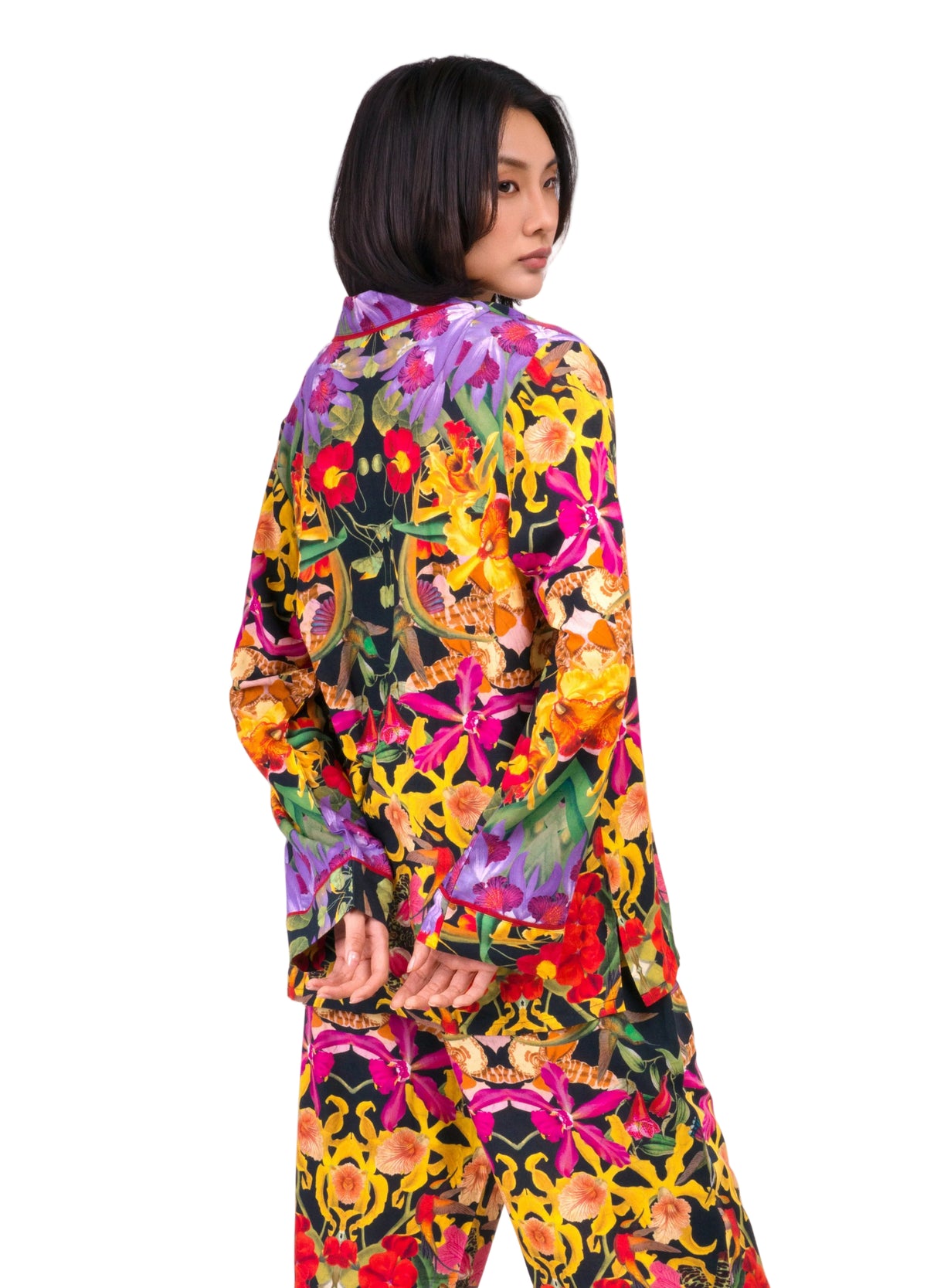 Botanical Kaleidoscope Long Pajamas