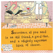 Block Of Cheese Greeting Card - Just Fabulous Palm Springs