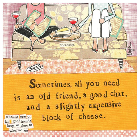 Block Of Cheese Greeting Card - Just Fabulous Palm Springs