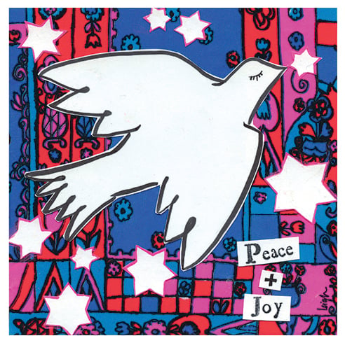 Peace And Joy Holiday Card