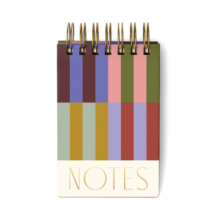Twin Wire Chunky Chunky Notepad - Bold Stripes