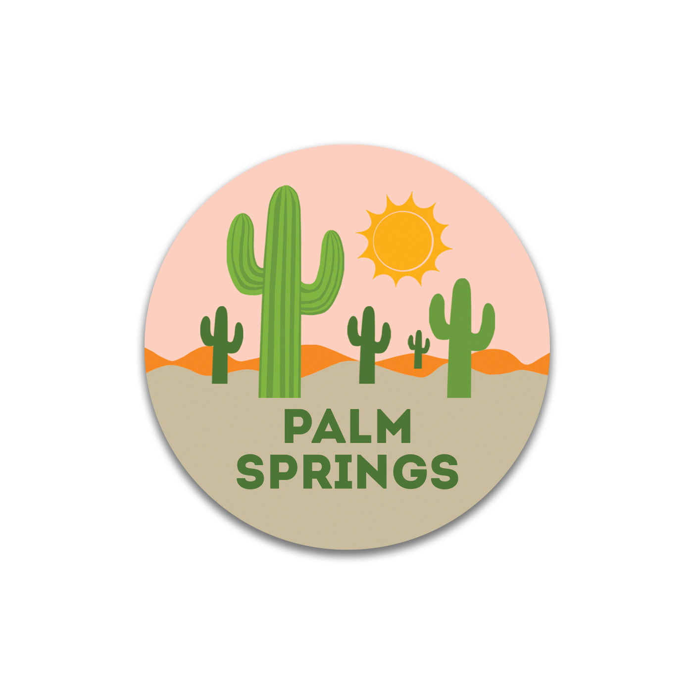 Desert Landscape Palm Springs Sticker