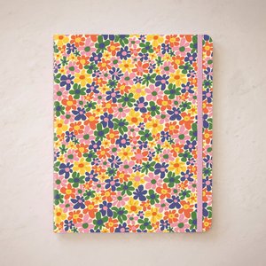White Vase Floral Sewn Trio Notebook Set