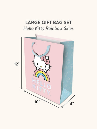 Hello Kitty Rainbow Skies Gift Bag Set