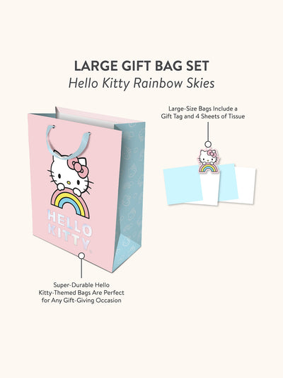Hello Kitty Rainbow Skies Gift Bag Set