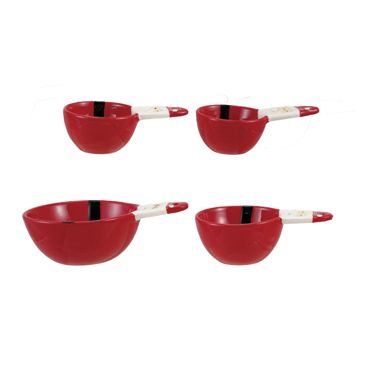 Santa Shaped Measuring Cups - Set of 4