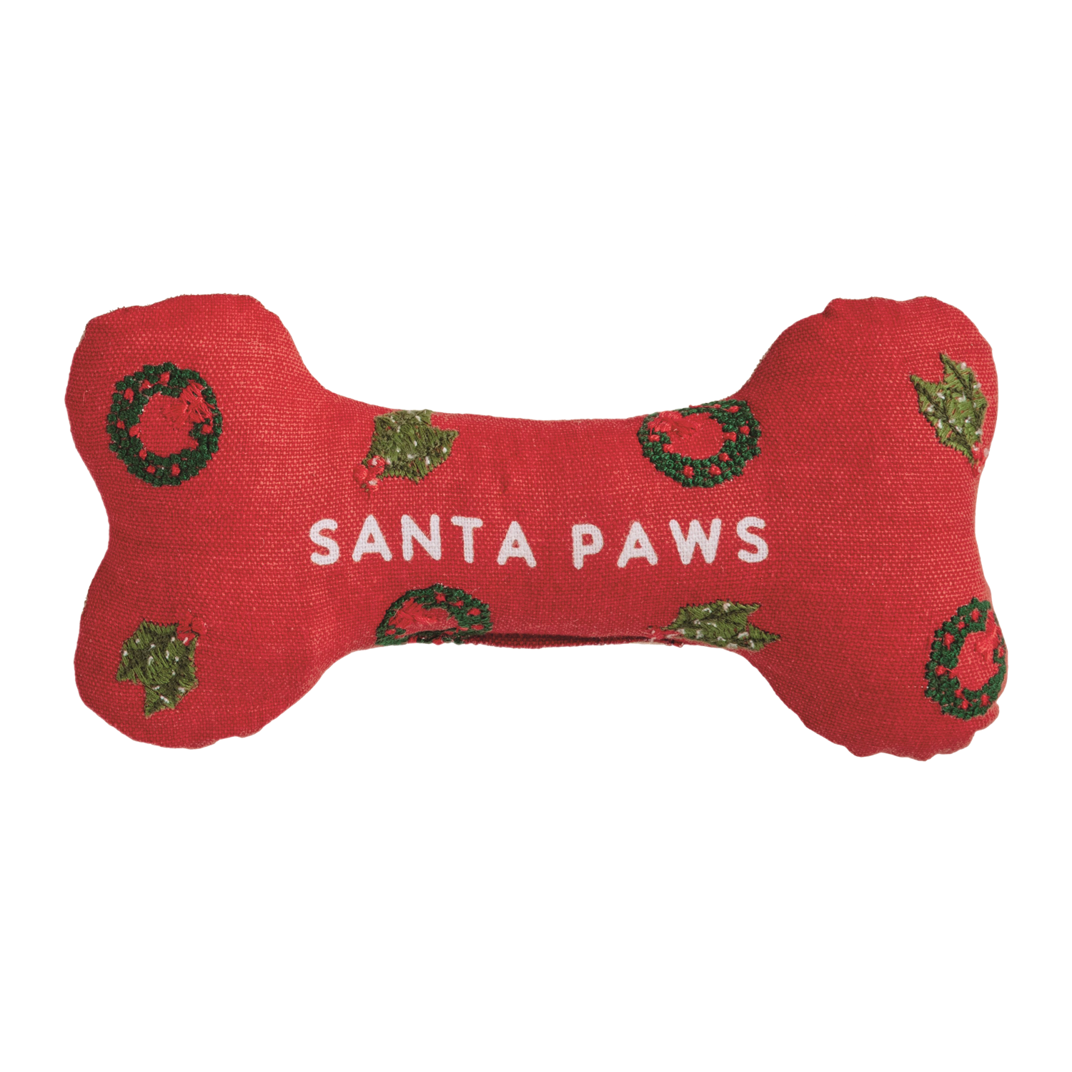 Embroidered Dog Bone - Santa Paws