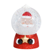 Lighted Santa Snow Globe