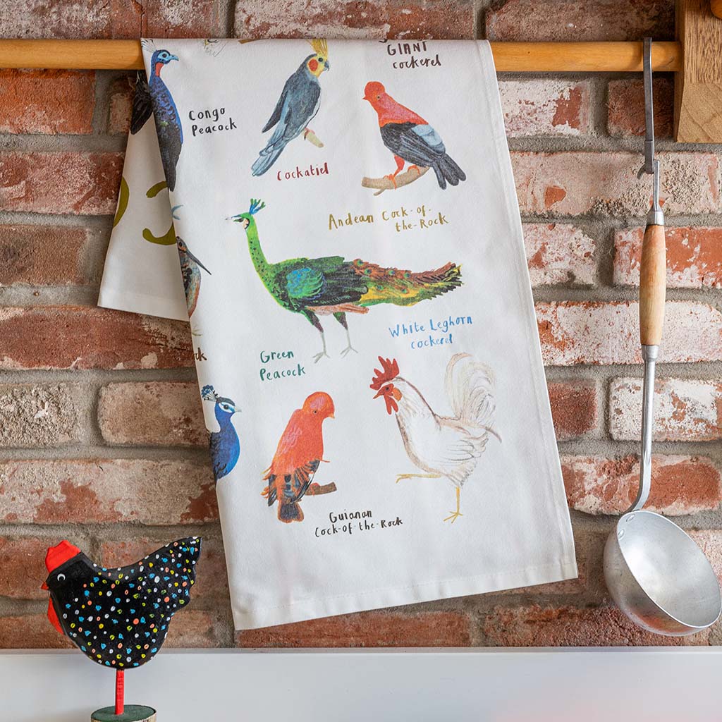 Cocks Cotton Tea Towel