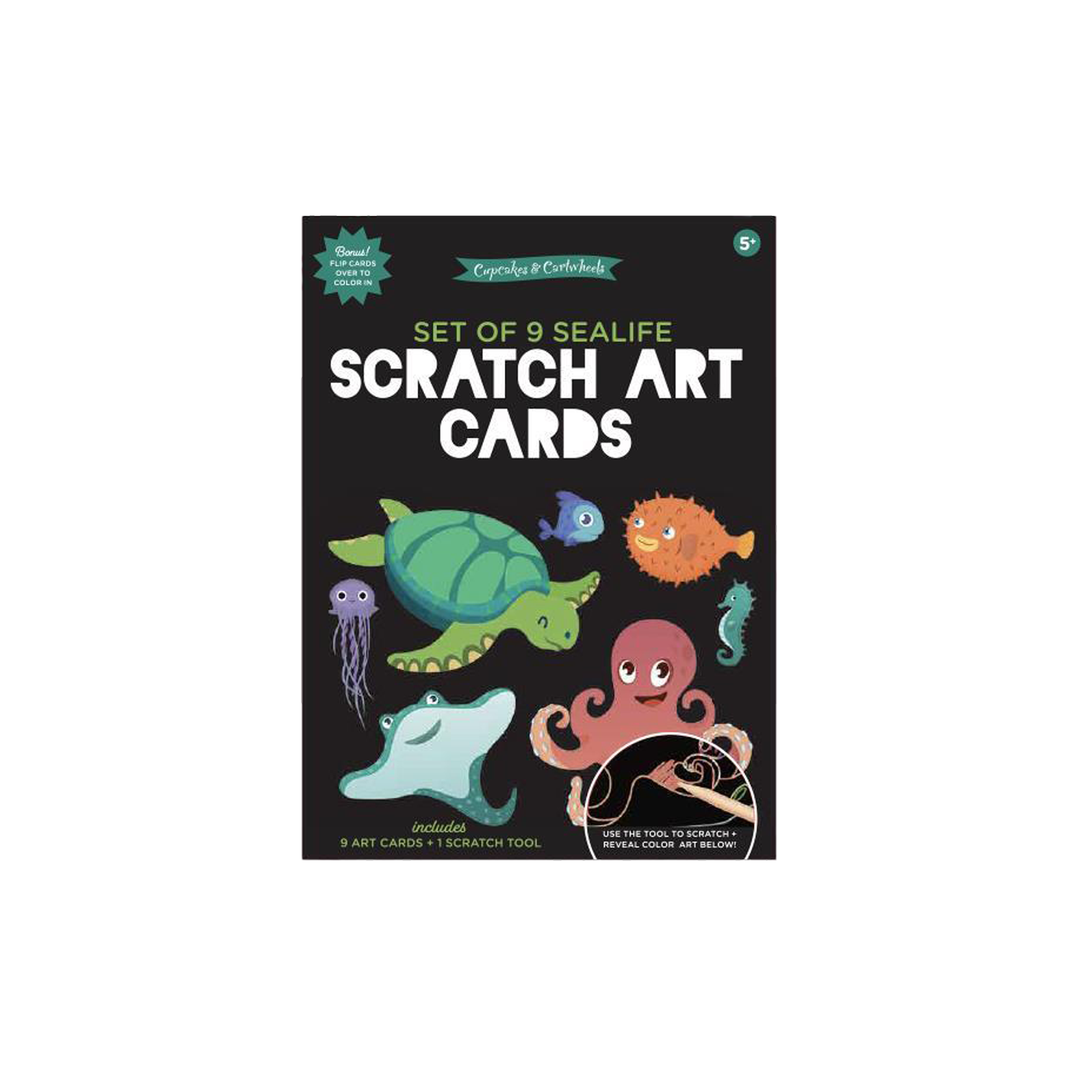 Scratch Art And Coloring Cards Kit