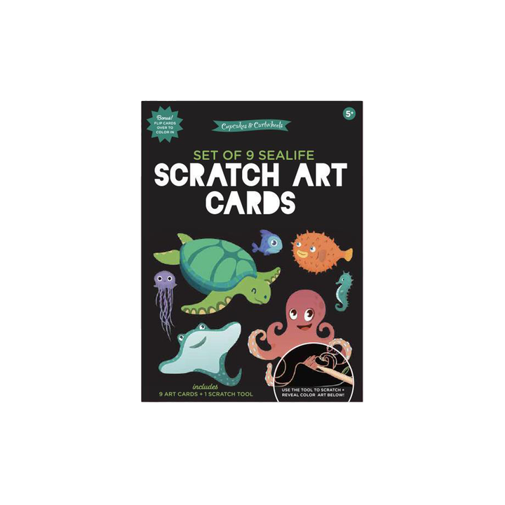 Scratch Art And Coloring Cards Kit