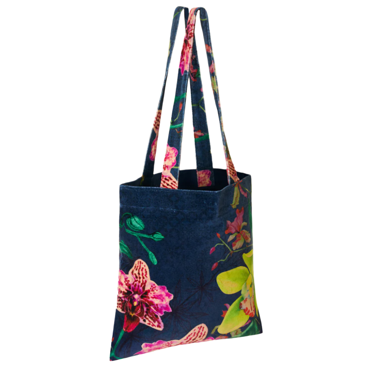 Exotic Evening Ink Velvet Tote Bag