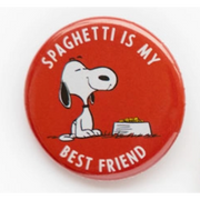Peanuts® Button Pin - Spaghetti Is My Best Friend