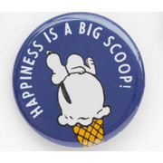 Peanuts® Button Pin - Happiness Is A Big Scoop