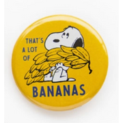 Peanuts® Button Pin - That's A Lot Of Bananas - Just Fabulous Palm Springs
