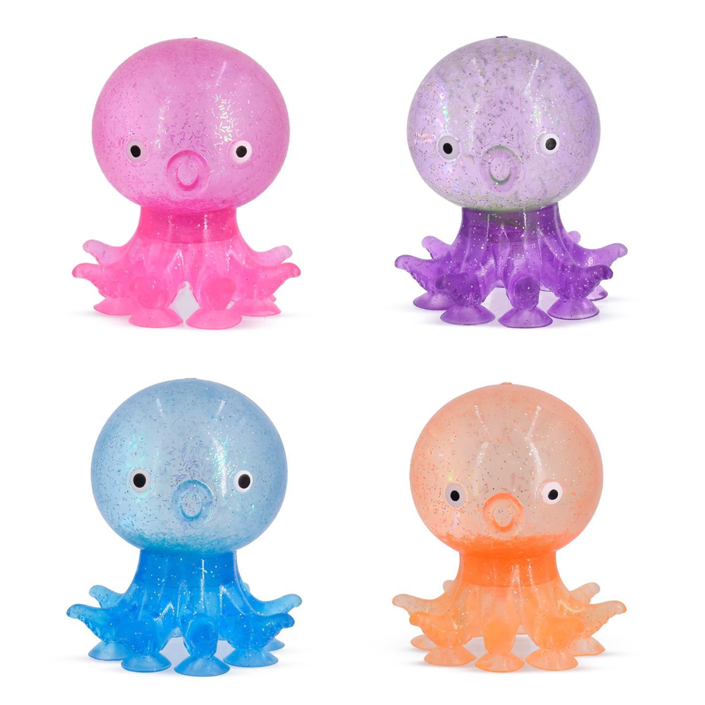 Tentacool Glitter Octopus Suction Squeezie