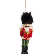Hand Painted Nutcracker Ornament - Holding Present