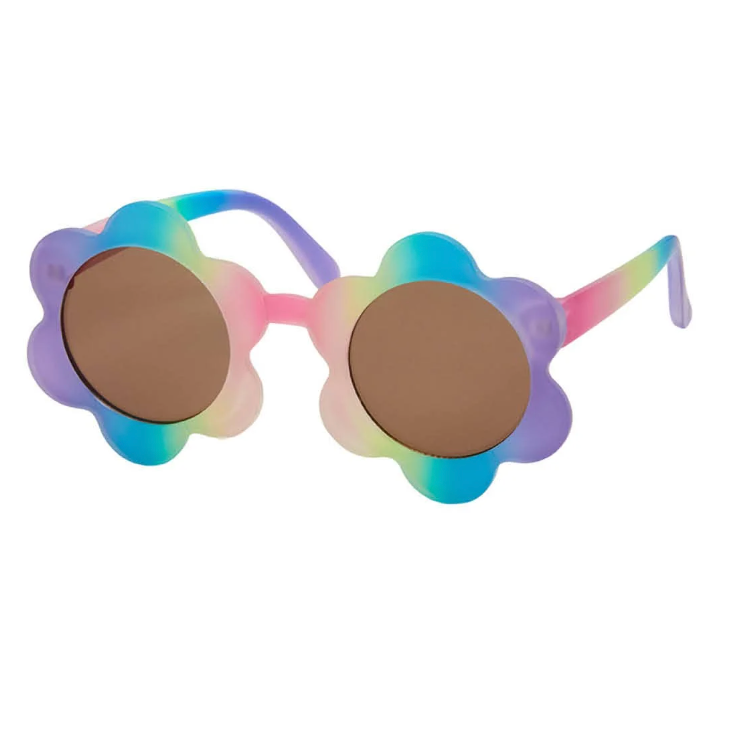 Spring Flower Frame Kids Sunglasses- Rainbow
