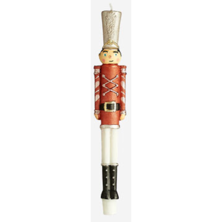 Holiday Soldier Candle - Red