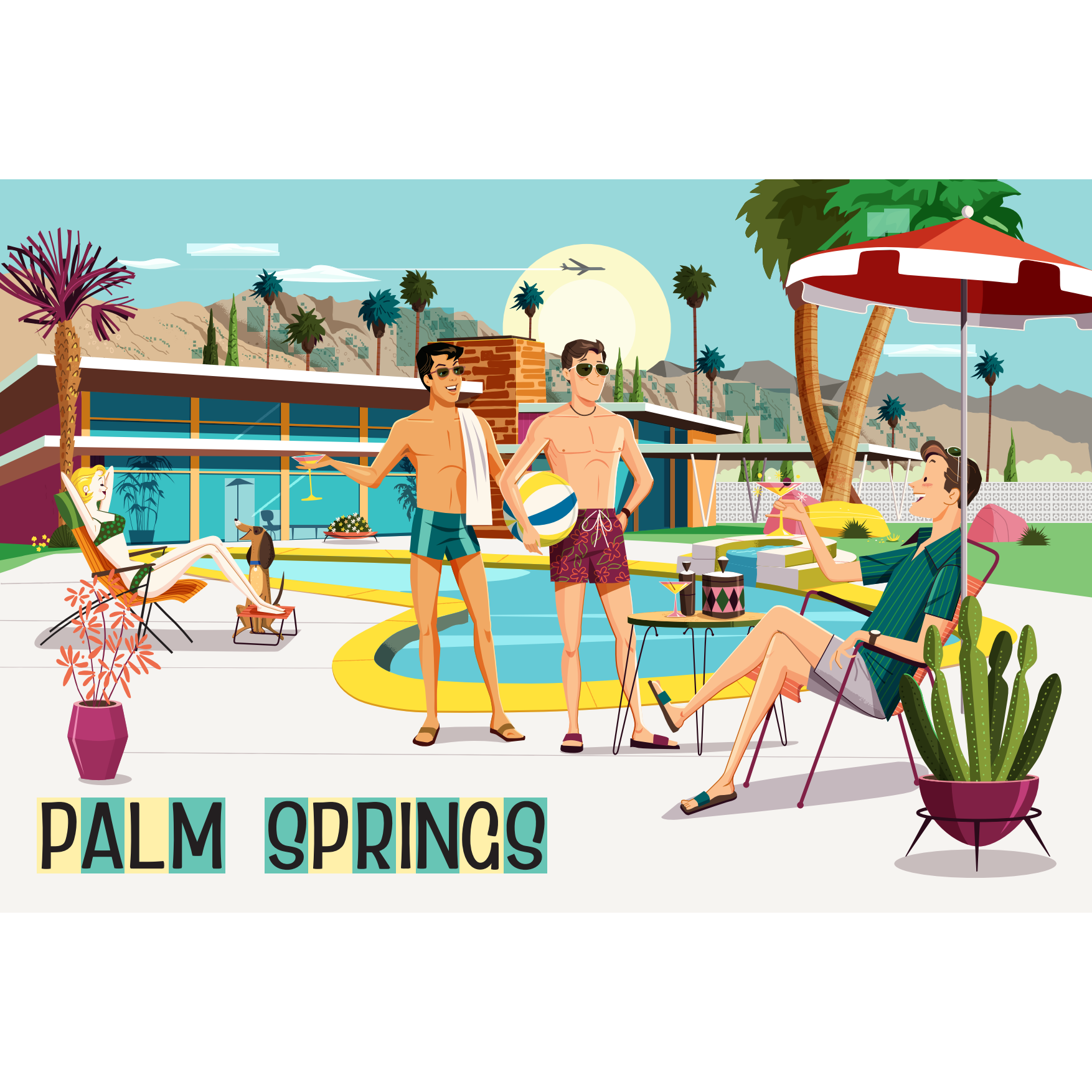 Postcard: Pool Party 2 - Just Fabulous Palm Springs