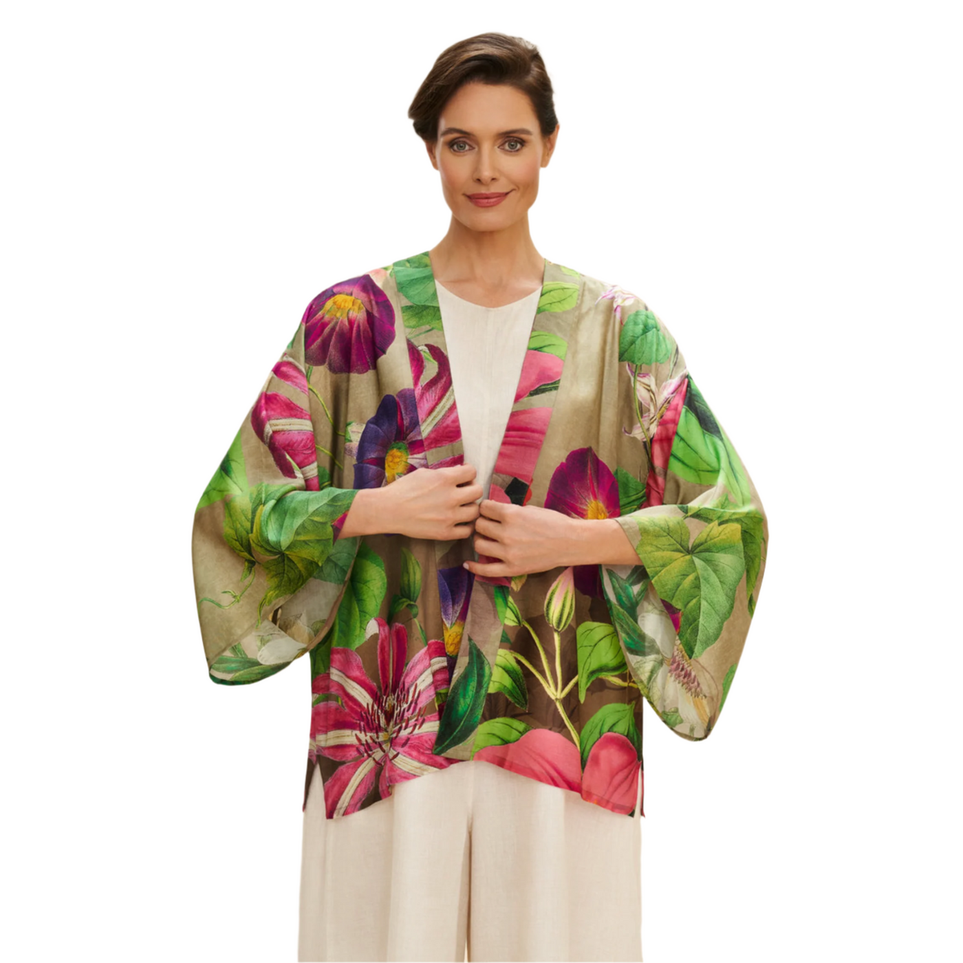 Oversized Botanicals Kimono Jacket