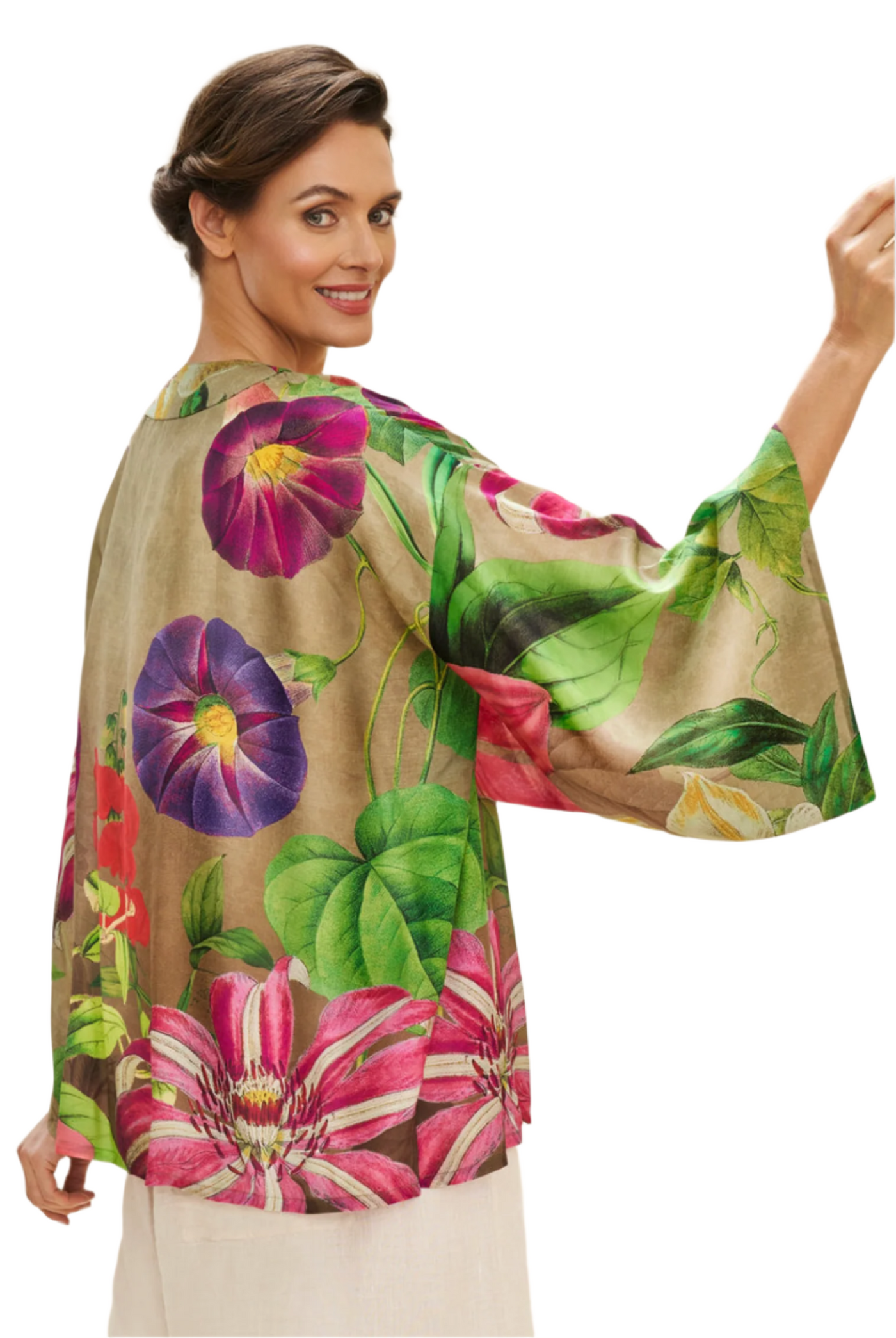 Oversized Botanicals Kimono Jacket