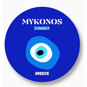 Mykonos Ceramic Coaster