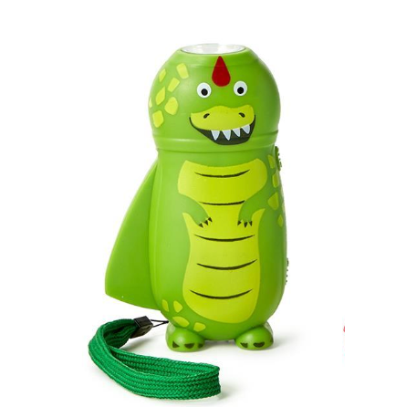 Dino Lights Rechargeable Flashlights- Green