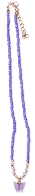 Be-You-Tiful Butterfly Charm Beaded Necklace