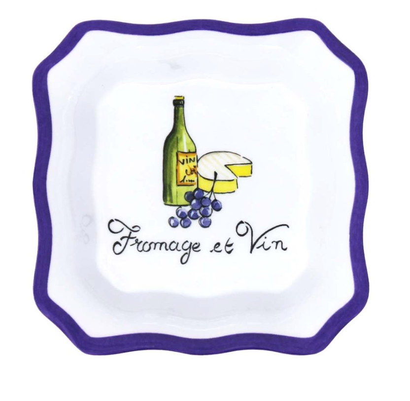 Vintage Wine & Cheese Condiment Bowl - Just Fabulous Palm Springs