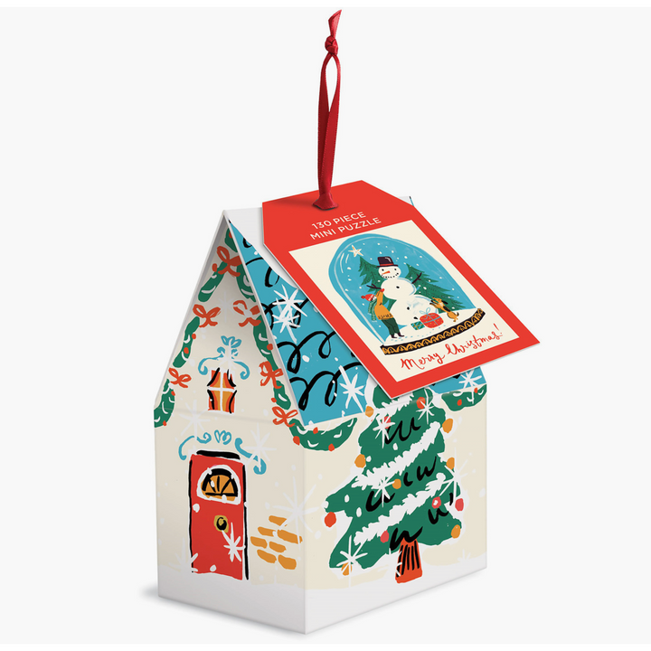 Snow Globe 130-Piece Mini Puzzle Ornament