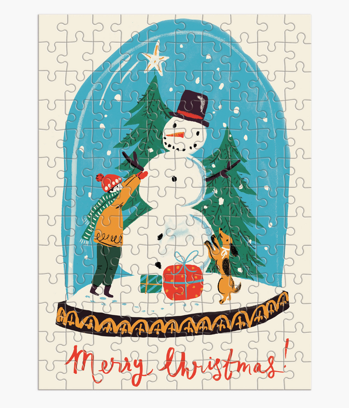 Snow Globe 130-Piece Mini Puzzle Ornament