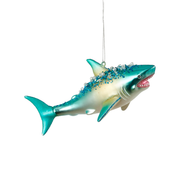 Sea Creature Ornament - Teal Shark