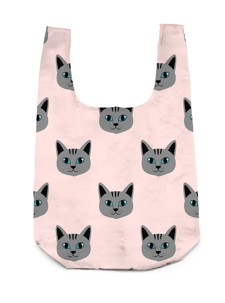 Cat 2 In 1 Charm & Reusable Shopper Bag