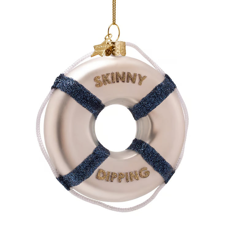 Skinny Dipping Lifebuoy Ornament
