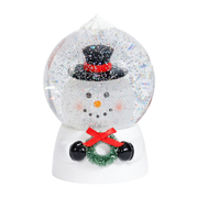 Lighted Snowman Snow Globe