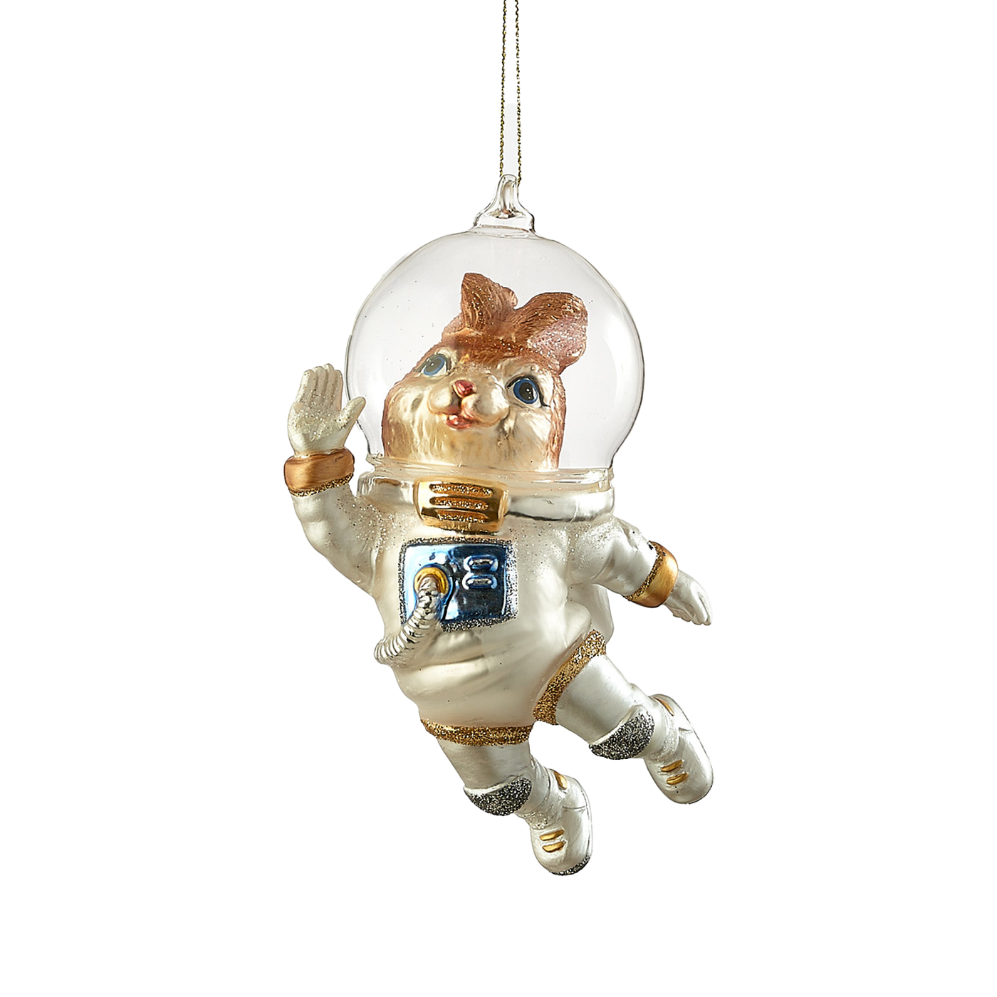 Holiday Space Bunny Ornament
