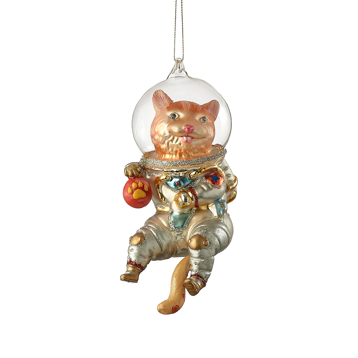 Holiday Space Cat Ornament