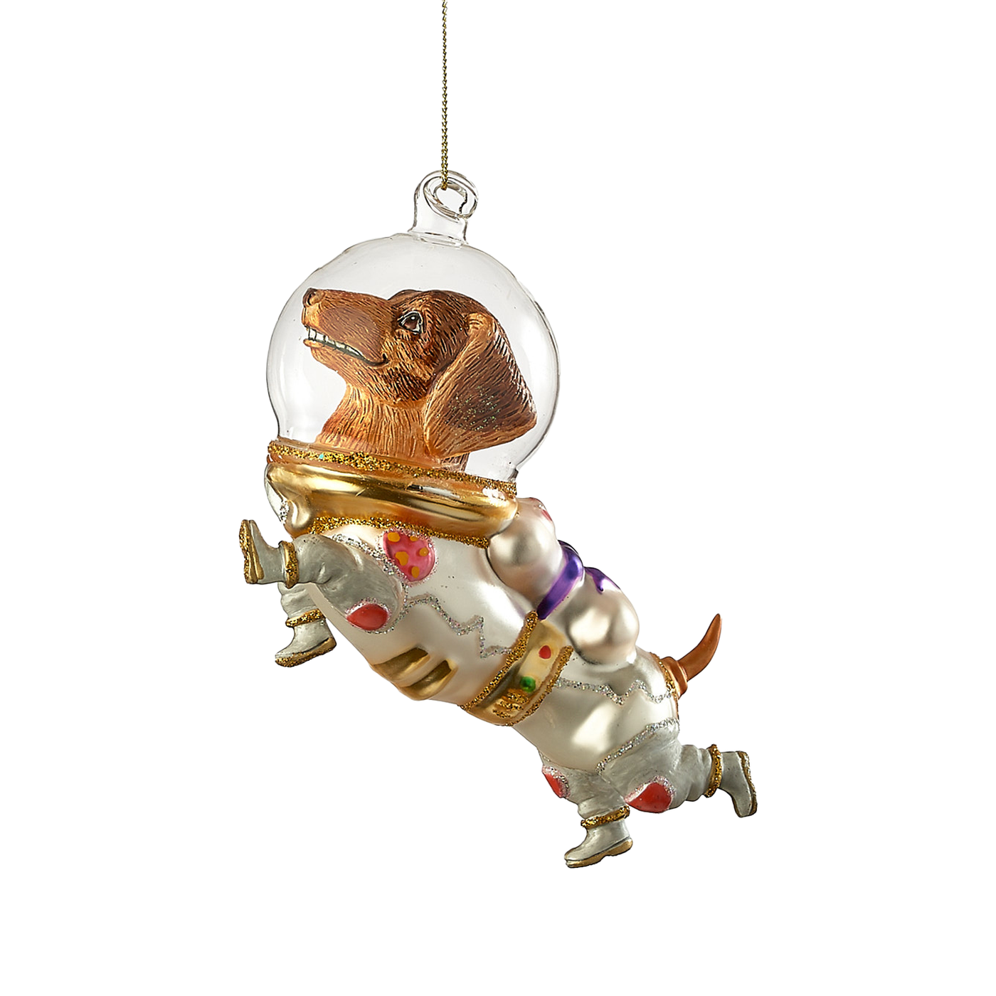 Holiday Space Dog Ornament
