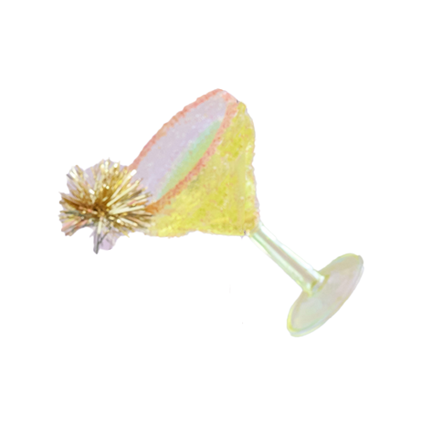 Sparkling Spirits Ornament - Yellow