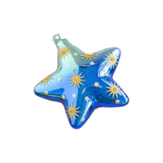 Star Ornament - Teal & Blue