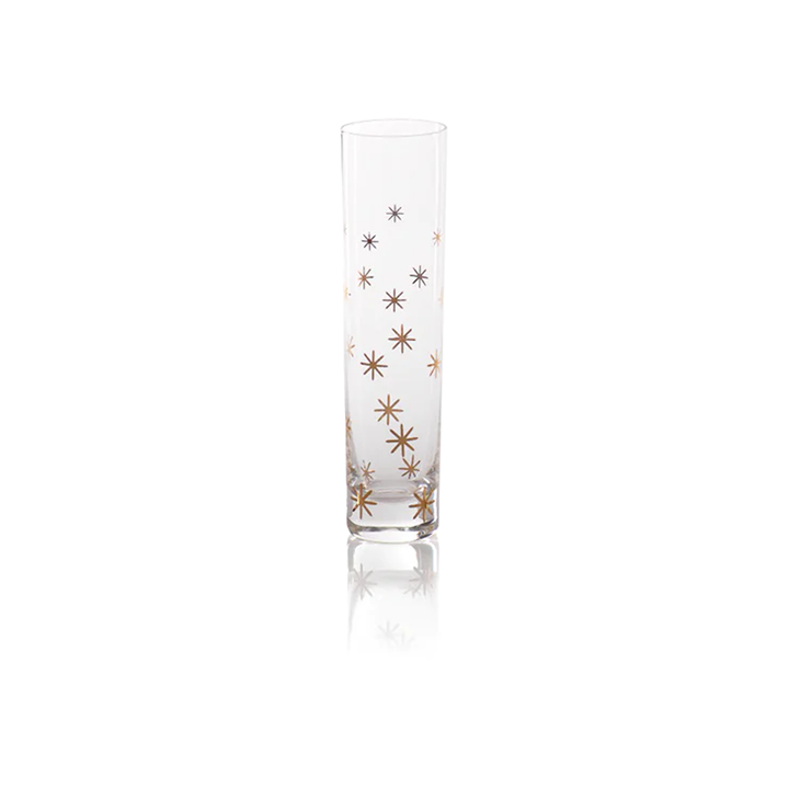 La Fete Golden Decal Champagne Flute - Starburst